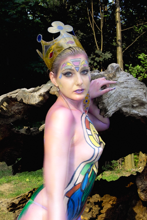 Art, Aufführung, Bodypainting, Color, Colors, Colour, Colours, Contest, Event, Farbe, Festival, Kunst, Körperbemalung, Körpermalerei, Modelle, Models, Model, Performance, Schminkkunst, Stage, Veranstaltung, Vorführung, WEB, Wettbewerb, Jeanne Dekkers-Vermeulen's eve presenting herself