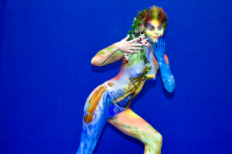 Art, Aufführung, Bodypainting, Color, Colors, Colour, Colours, Contest, Event, Farbe, Festival, Kunst, Körperbemalung, Körpermalerei, Modelle, Models, Model, Performance, Schminkkunst, Stage, Veranstaltung, Vorführung, WEB, Wettbewerb, Model of Marcia and Audrey the 