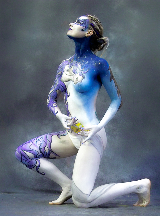 Art, Aufführung, Bodypainting, Color, Colors, Colour, Colours, Contest, Event, Farbe, Festival, Kunst, Körperbemalung, Körpermalerei, Modelle, Models, Model, Performance, Schminkkunst, Stage, Veranstaltung, Vorführung, WEB, Wettbewerb, Sabine Gabrielle Vogel's model