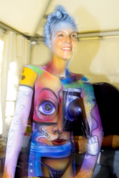 Art, Aufführung, Bodypainting, Color, Colors, Colour, Colours, Contest, Event, Farbe, Festival, Kunst, Körperbemalung, Körpermalerei, Modelle, Models, Model, Performance, Schminkkunst, Stage, Veranstaltung, Vorführung, WEB, Wettbewerb, Ferenc Hottya's model