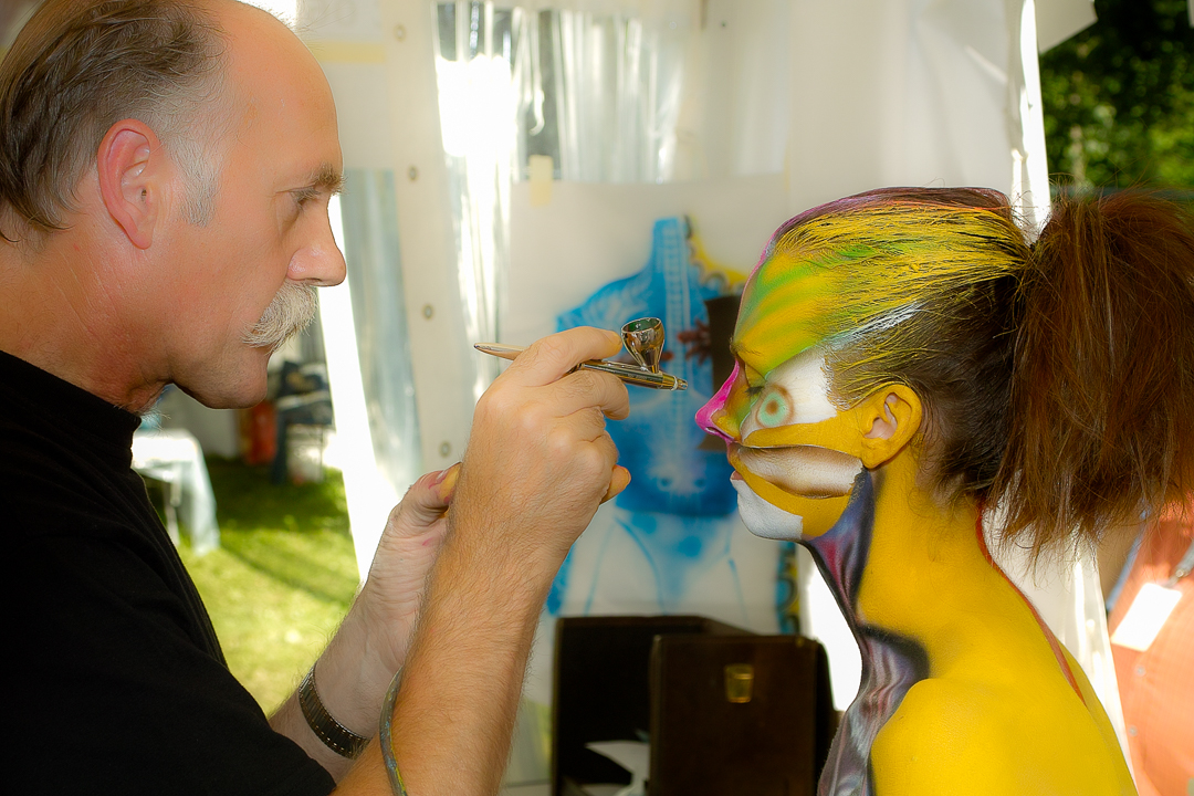 2007, Body Art, Bodypainting, Festival, In the year 2525, Jahr, Jahreszeit, Künstler, Menschen und Aktivitäten, Sommer, Stylist, Stylist und Modell, Veranstaltung, WBF 2007