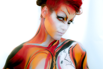 2007, Body Art, Bodypainting, Chaos versus Control, Festival, Jahr, Jahreszeit, Menschen und Aktivitäten, Sommer, Veranstaltung, WBF 2007, indexPageImage, The foxiest Fox, Artist: Mieke Van Gompel