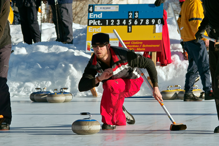 Curling, Openair, Fadri Pedrun; Team Sils Saluver