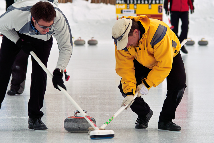 Curling, Meisterschaft, Openair, Sport, Winter, championships, outdoor recreation, recreation, sports & recreation, winter recreation, 38. Curling Open-Air Championships