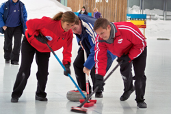 Curling, Meisterschaft, Openair, Sport, Winter, championships, outdoor recreation, recreation, sports & recreation, winter recreation, 38. Curling Open-Air Championships