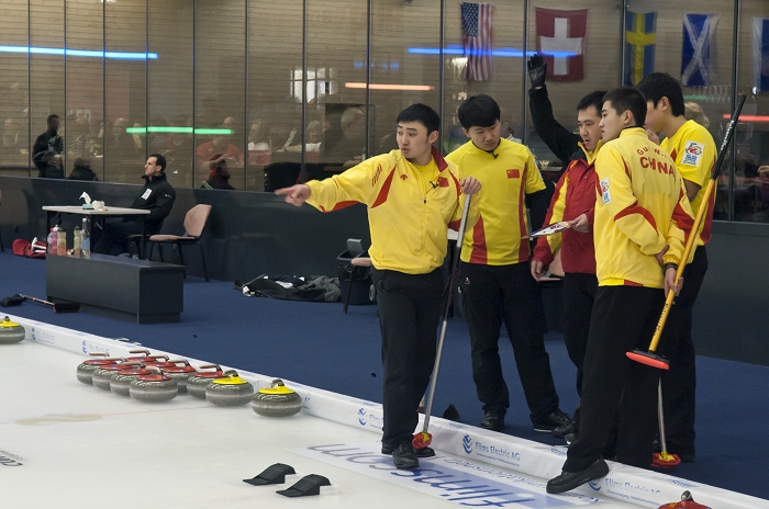 Play-Off Men Scottland-China, SCO-CHN/6-3, Team-China, Harbin CC: Yansong Ji, Ji Hui Huang, Dexin Ba, Wenli Guo, Yujun Han