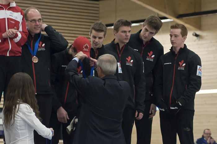 Final Ceremony, Team-Canada: Jake Walker, Craig Van Ymeren, Geoff Chambers, Matt Mapletoft, Mathew Camm