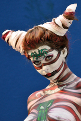 Austria, Pörtschach, World Bodypainting Festival, Wörthersee