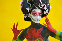 Austria, Pörtschach, World Bodypainting Festival, Wörthersee