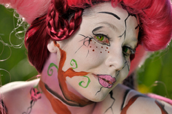 Austria, Pörtschach, World Bodypainting Festival, Wörthersee