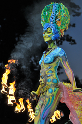 Austria, Pörtschach, World Bodypainting Festival, Wörthersee