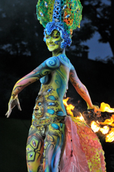 Austria, Pörtschach, World Bodypainting Festival, Wörthersee