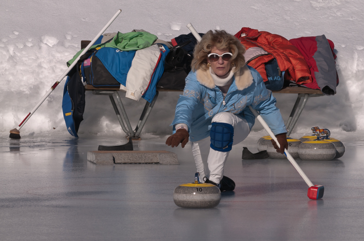 Curling, Graubünden, Sport, St. Moritz, Switzerland, Veteranentreffen, Winter