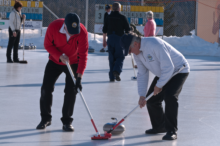 Curling, Graubünden, Sport, St. Moritz, Switzerland, Veteranentreffen, Winter