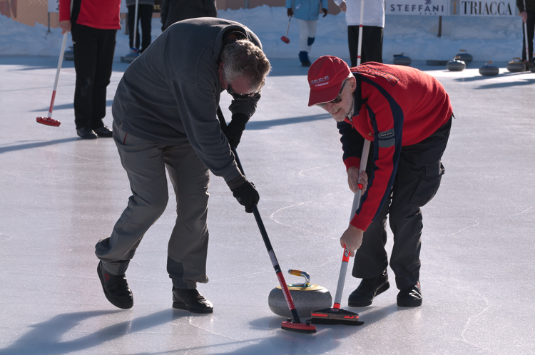 Curling, Graubünden, Sport, St. Moritz, Switzerland, Veteranentreffen, Winter