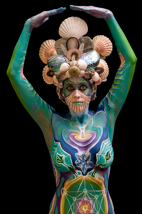 Body Painting, World Body Painting Festival 2013, Theme: Holy Geometry, Competition: Brush and Sponge / Artist: Stötter Johannes