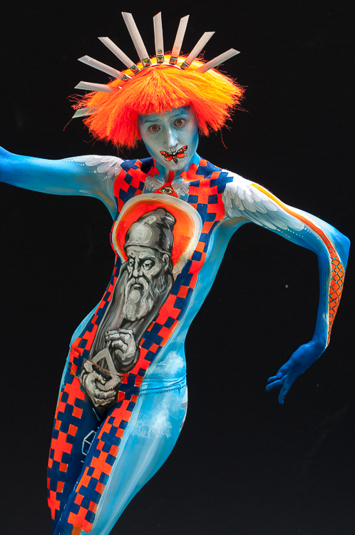 Body Painting, World Body Painting Festival 2013, Theme: Holy Geometry, Competition: Brush and Sponge / Artist: Parhatskaja Evgenia