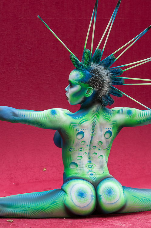 Body Painting, World Body Painting Festival 2013, Theme: Holy Geometry, Competition: Airbrush / Artist: Kudrina Kate