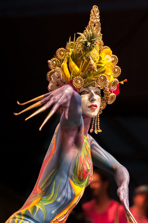 Body Painting, World Body Painting Festival 2013, Theme: Planet Food, Competition: Brush and Sponge / Artist: Lynn Schockmel