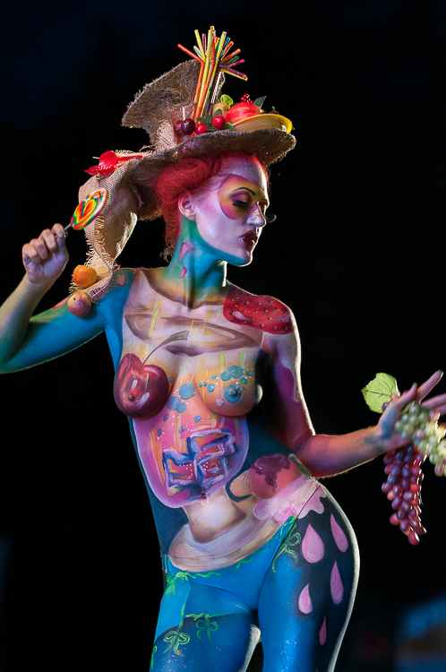 Body Painting, World Body Painting Festival 2013, Theme: Planet Food, Competition: Brush and Sponge / Artist: Yelena Nechaeva