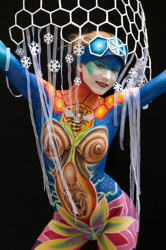 Body Painting, World Body Painting Festival 2013, Theme: Holy Geometry, Competition: Brush and Sponge / Artist: Censi Marilena