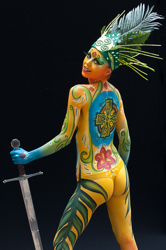 Body Painting, World Body Painting Festival 2013, Theme: Holy Geometry, Competition: Brush and Sponge / Artist: Barlini Arianna