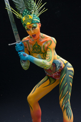 Body Painting, World Body Painting Festival 2013, Theme: Holy Geometry, Competition: Brush and Sponge / Artist: Barlini Arianna