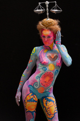 Body Painting, World Body Painting Festival 2013, Theme: Holy Geometry, Competition: Brush and Sponge / Artist: Hluchovsky Nadja