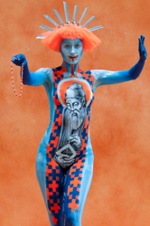 Body Painting, World Body Painting Festival 2013, Theme: Holy Geometry, Competition: Brush and Sponge / Artist: Parhatskaja Evgenia