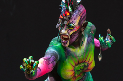 Body Painting, World Body Painting Festival 2013, Theme: Holy Geometry, Competition: Airbrush / Artist: Hamel Lorie