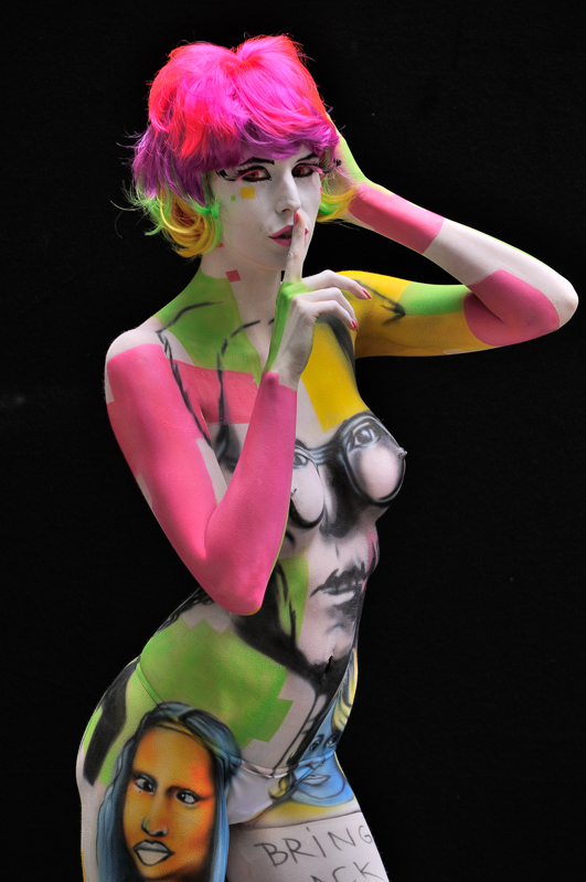 Body Painting, Body Art, Airbrush / Pre-Selection / Artist: Benoit STEEK Bottala, Guadeloupe