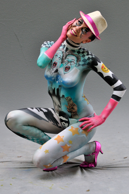 Body Painting, Body Art, Airbrush / Pre-Selection / Artist: Peter Tronser, Germany