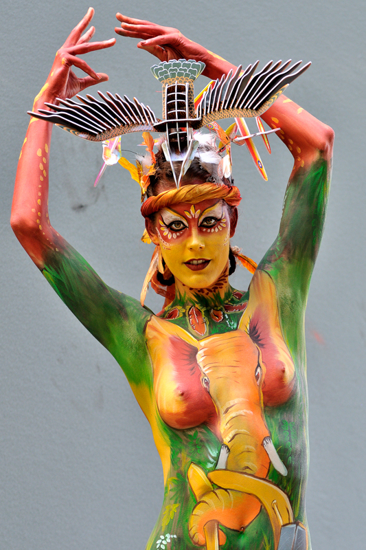 Body Painting, Body Art, Brush and Sponge / Final / Artist: Dubi Preger, Israel