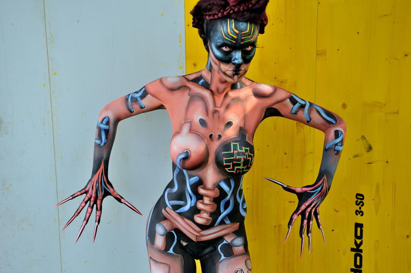 Body Painting, Body Art, indexPageImage, Brush and Sponge / Final / Artist: Sophie Fauquet, France