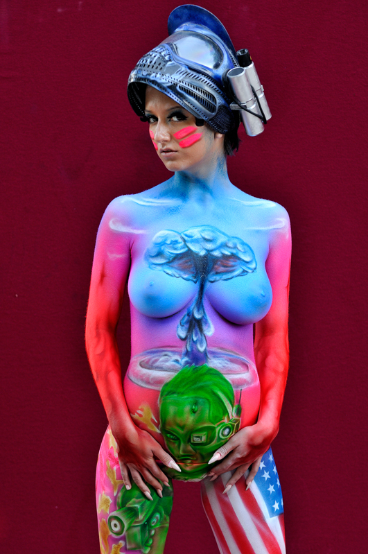 Body Painting, Body Art, Airbrush / Final / Artist: Marcel Kuss, Austria