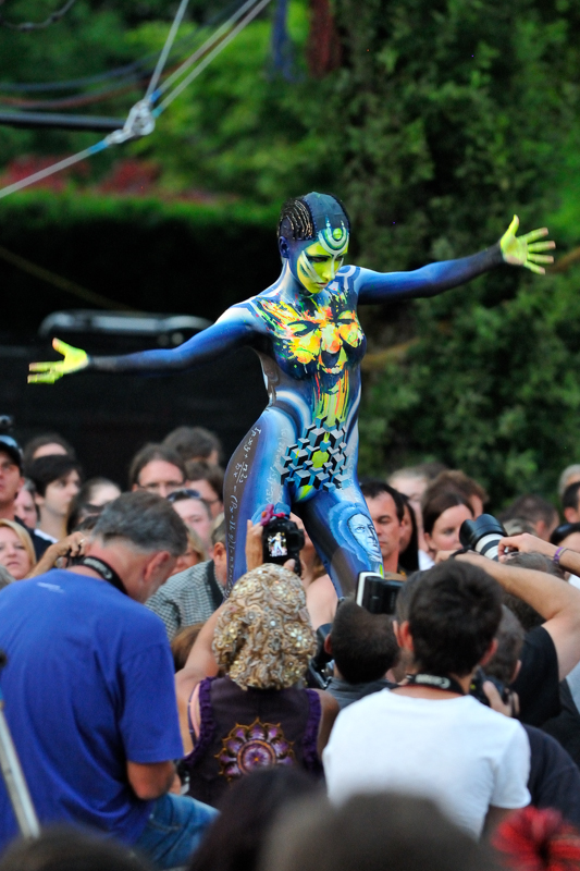 Body Painting, Body Art, on stage, Brush and Sponge / Final / Artist: Evgenia Parhatskaja, Sweden