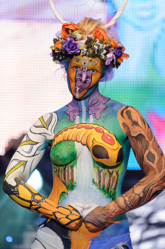 Body Art, Body Painting, Bodypainting, Brush and Sponge, Championships, Festival, Körperbemalung, Meisterschaft, Pinsel und Schwamm, Surrealism reshape your reality