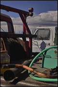 Junk Yard ART, The strong and contrasting colors of the Sky and these abandoned objects inspired me to select this place for a fun afternoon shooting pictures. , Alamosa, United States of America, Junk Yard