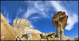 Smoky Mountain Road NPS 230, North of Lake Powell, Smoky Mountain Road NPS 230, North of Lake Powell takes one through some strange, moonlike badlands with amazing Rock Formations.<br>, 2006 / 04_24 Page Lake Powell, Big Water, United States of America, Panorama, Smoky Mountain Road, NPS 230, Lake Powell, moonlike, Badlands, Rock Formations, Colorado Plateau, The Grand Staircase